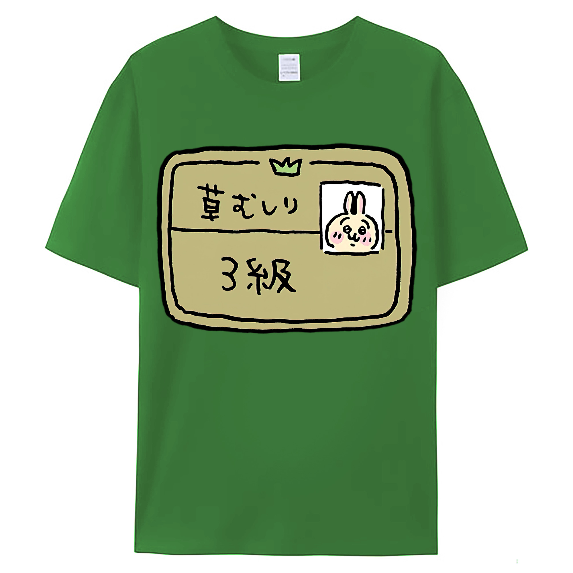 （画像用） ちいかわ うさぎ Chii-kawa usagi レディースカジュアルプリントTシャツ（綿100％）